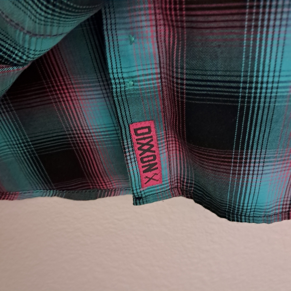 Women's Dixxon Shreddy Plaid  Button Down Shirt - Picture 5 of 10
